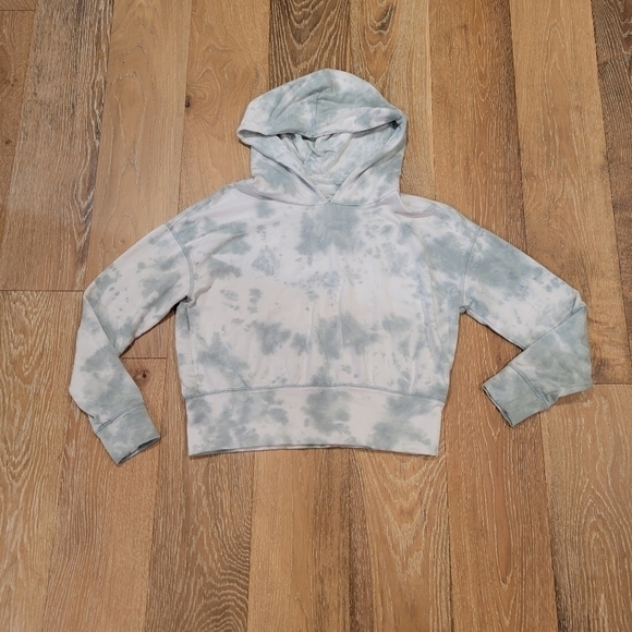 Aerie offline dreamy green/white soft tie dye long‎ sleeve hoodie size Small - Picture 2 of 7